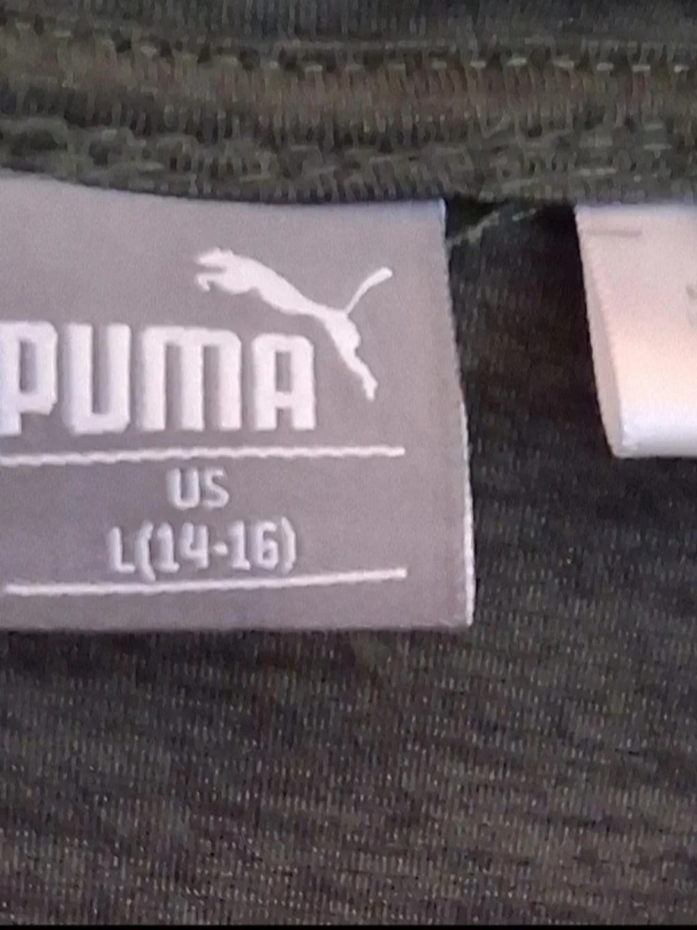 Puma Dark Gray Long-Sleeve Half-Zip Hoodie